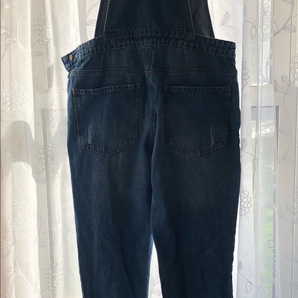 Forever 21 Overall Jeans Size 26 med wash - Picture 3 of 16